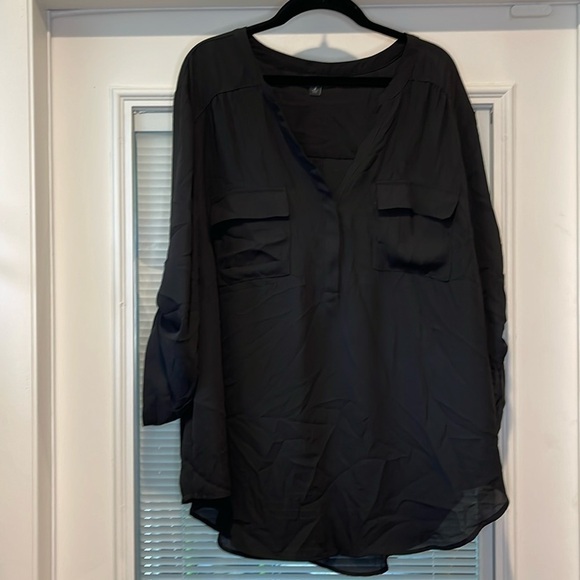 torrid Tops - Torrid Harper Sheer Black Top